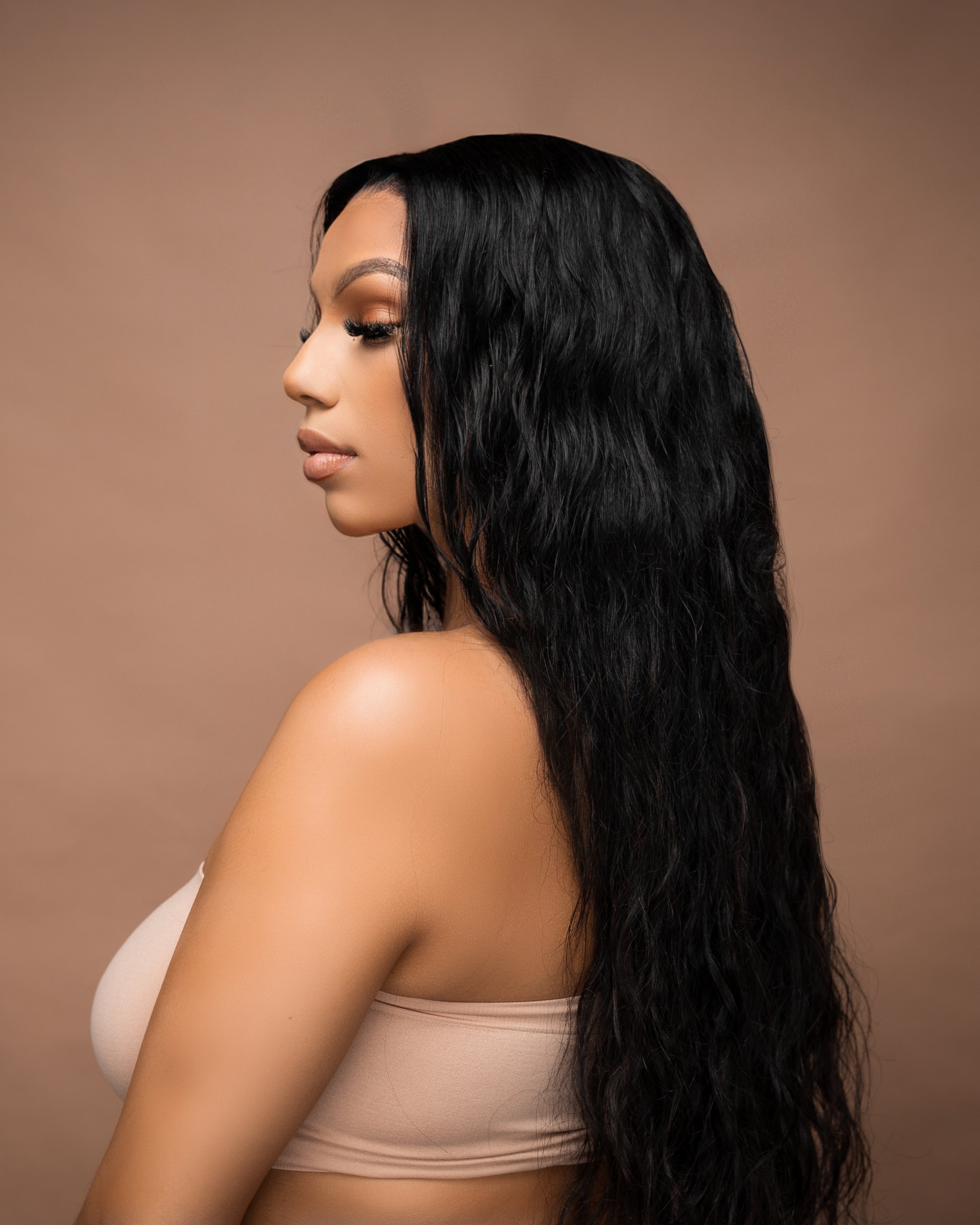 HD RAW Cambodian Wavy Frontal  Wig